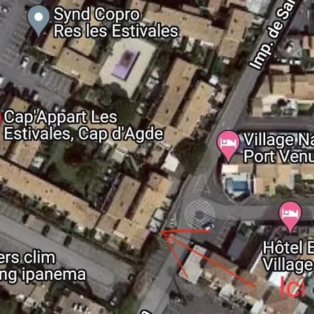 Apartment T1 Bis A Proximite Directe Du Village Naturiste
